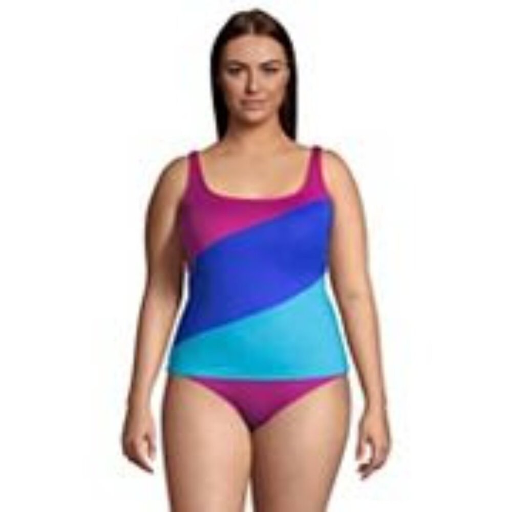 Lands' End Tankini with Amazing Support - Picture 4 of 4